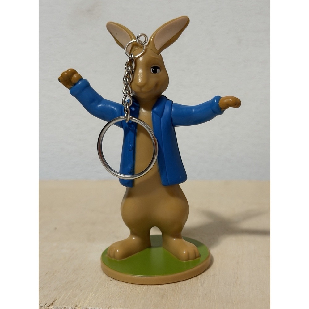 2017 McDonald's Happy Meal Peter Rabbit collectible figure Upcycled Keychain